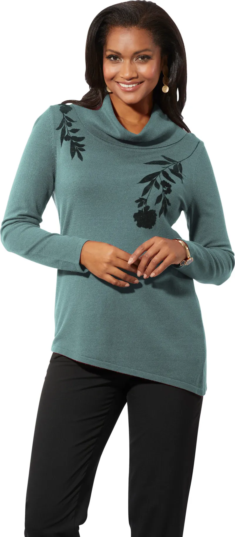 Witt Langarm-Pullover, Jade, – Produktbild 2 von 2