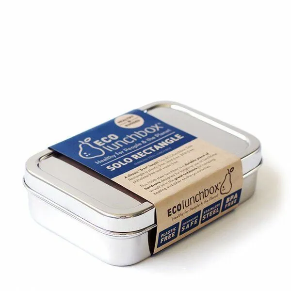 ECOlunchbox ECOlunchbox Solo Rectangle, rechteckige Brotdose aus Edelstahl – Produktbild 1 von 3