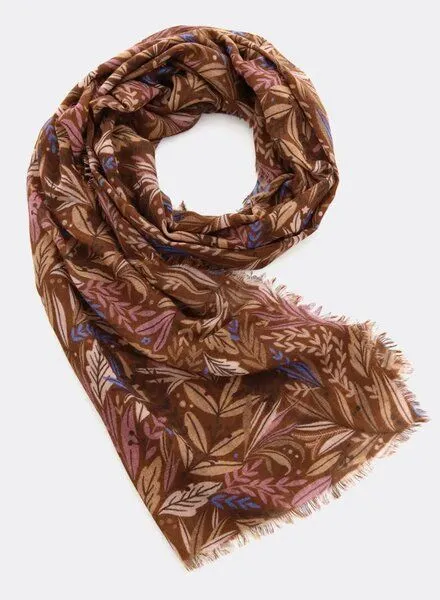 Djian Djian Schal aus Merino-Wolle – PARADISE – mulesingfrei, Braun, – Produktbild 2 von 3