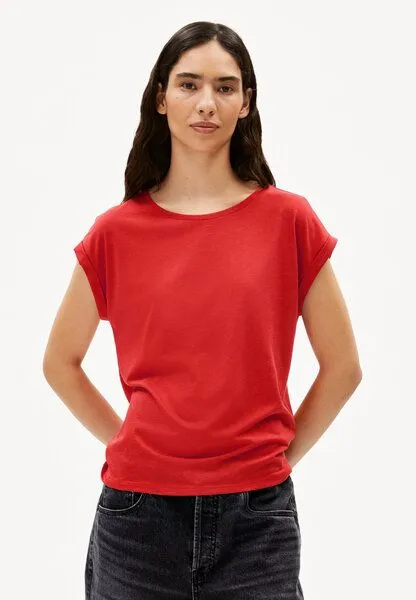 ARMEDANGELS ARMEDANGELS JILAANA Damen T-Shirt aus TENCEL Lyocell Mix, Coral blush, – Produktbild 1 von 4
