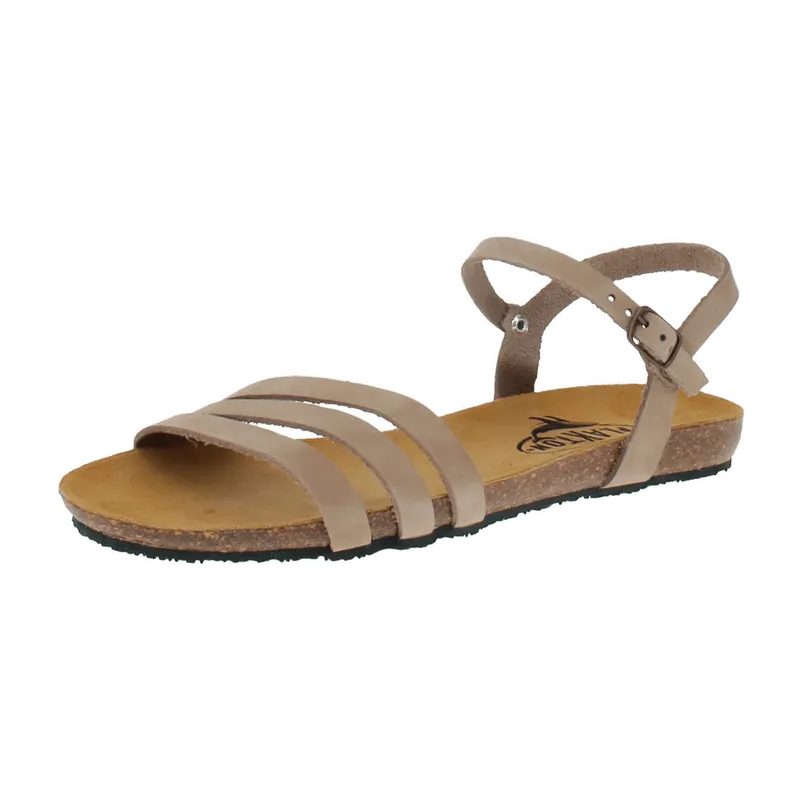Plakton Plakton 575080 Mam Alou Nobuck - Damen Schuhe Sandaletten - Taupe für Damen, Beige, – Produktbild 1 von 5