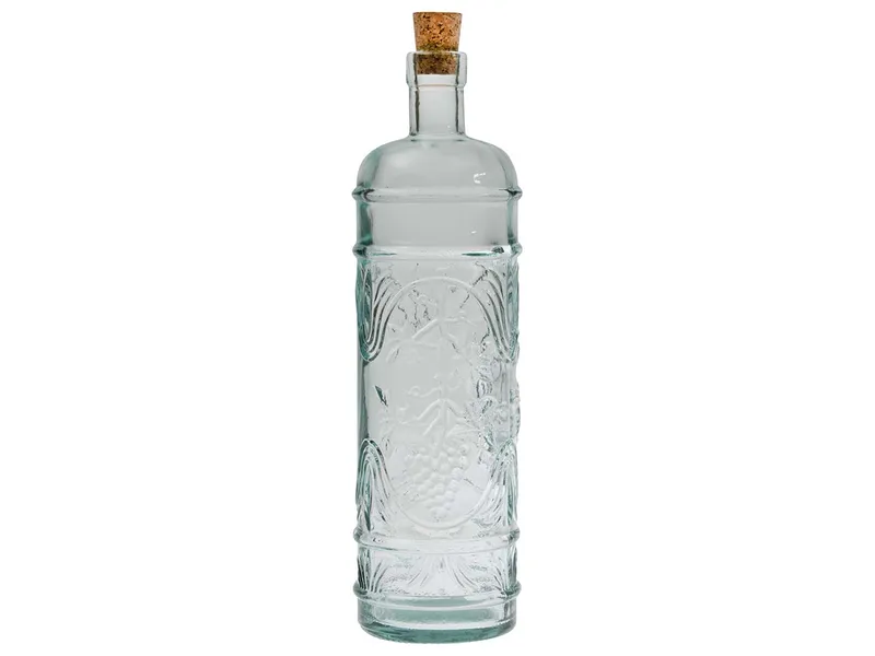 Glasflasche mit Korken 'Anis' 1 l aus Recyclingglas – Produktbild 1 von 1