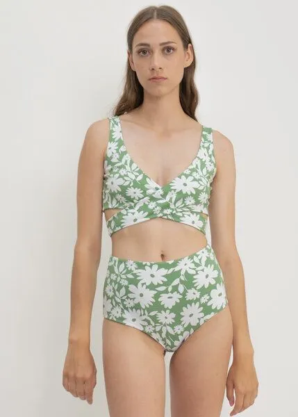 boochen boochen Bikini Slip Noja - wendbar, Green moonflower (grün), – Produktbild 3 von 4