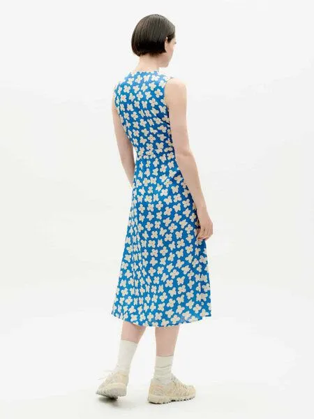 thinking mu thinking mu Kleid - Amapola - aus Bio-Baumwolle, Small butterfly (blau), – Produktbild 2 von 4