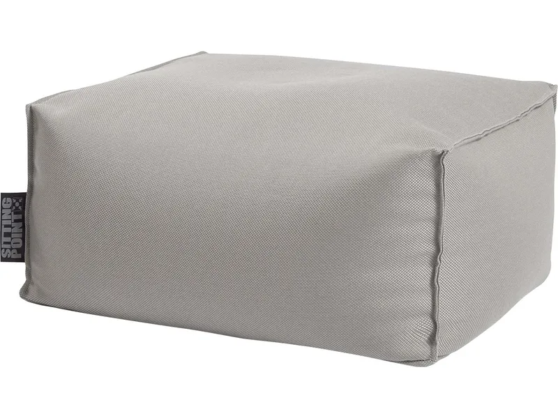 Sitzsack "Roll Korfu" outdoor, 55 x 65 x 35 cm, Mittelgrau, – Produktbild 1 von 1