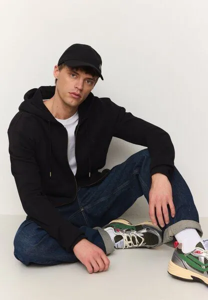 recolution Herren Sweatjacke aus Bio-Baumwolle - BIRCH - recolution, Black (schwarz), – Produktbild 2 von 4