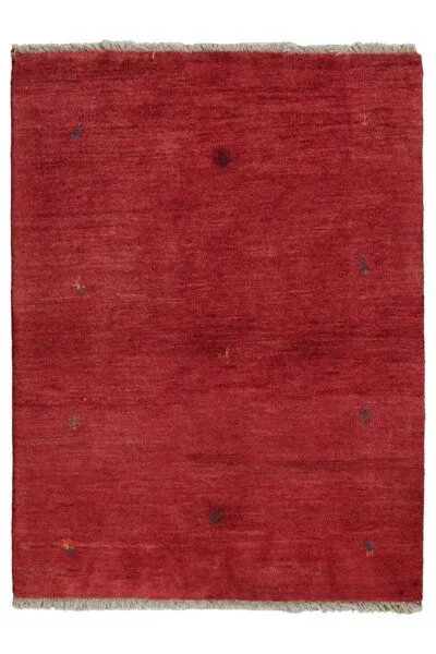 Rugtales Gabbeh Rot „Rugtales“ aus Schurwolle, 130x173 cm, Rot, – Produktbild 3 von 4