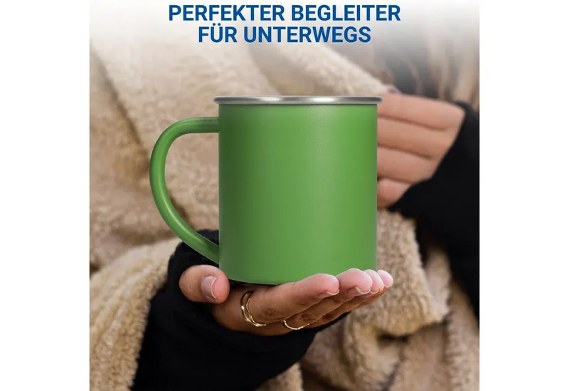 elasto elasto Edelstahlbecher "Adventura" 340 ml, Grün, – Produktbild 8 von 8