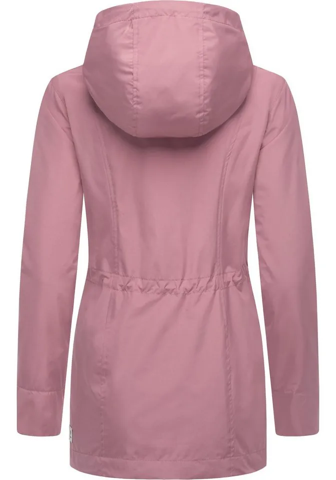 ragwear ragwear Funktionsjacke Monadetta A Wasserdichte und atmungsaktive Übergangsjacke mit Kapuze, Rosa, – Produktbild 4 von 5