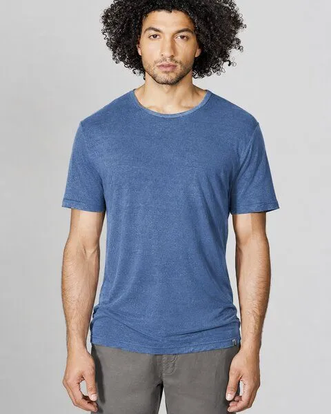 HempAge HempAge 100% Reines Hanf T-Shirt, Blueberry (blau), – Produktbild 1 von 4