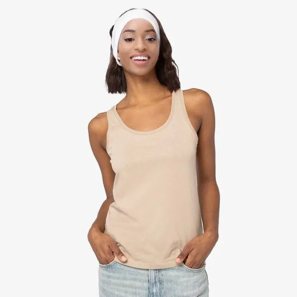 YTWOO YTWOO Damen Tank Top aus 100% Bio-Baumwolle, Beige, – Produktbild 1 von 4