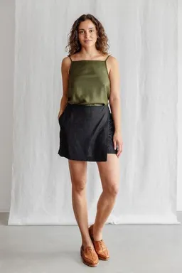 Jyoti - Fair Works Jyoti - Fair Works Hanf/Tencel Skort Santipur – Produktbild 1 von 1