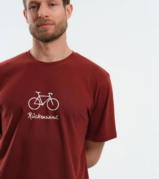 Gary Mash GARY MASH Shirt Rückenwind groß aus Biobaumwolle, Kastanie (rot), – Produktbild 4 von 4