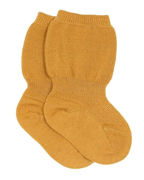 grödo Grödo Baby Speckbeinsocke Schurwolle kbt, Messing, – Produktbild 1 von 2