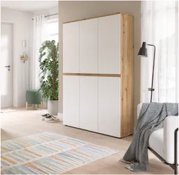 xonox.home Mehrzweckschrank in weiß/Evoke Oak Nachbildung B/H/T ca.: 105 x 175 x 37 cm – Produktbild 1 von 1