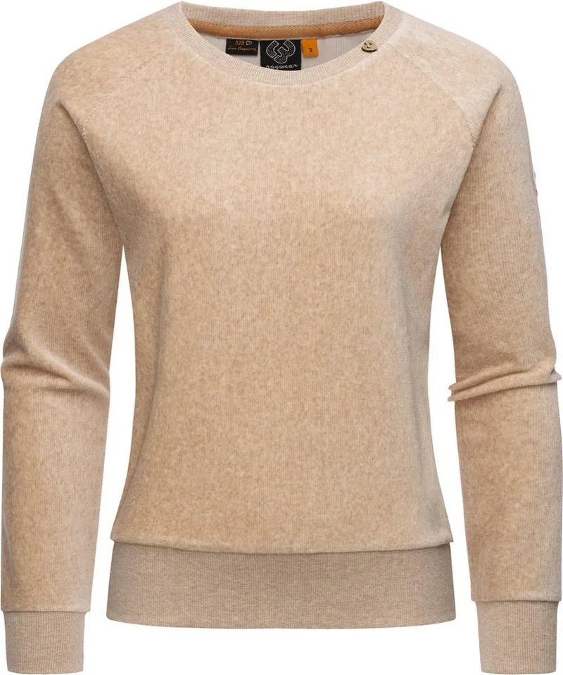 ragwear ragwear Sweater Johanka Velvet Stylischer Damen Pullover in Cord-Optik, Braun, – Produktbild 1 von 4