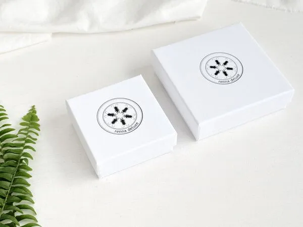 renna deluxe renna deluxe Edelfarn Ohrringe mit Farn-Blättern versilbert – Produktbild 4 von 4