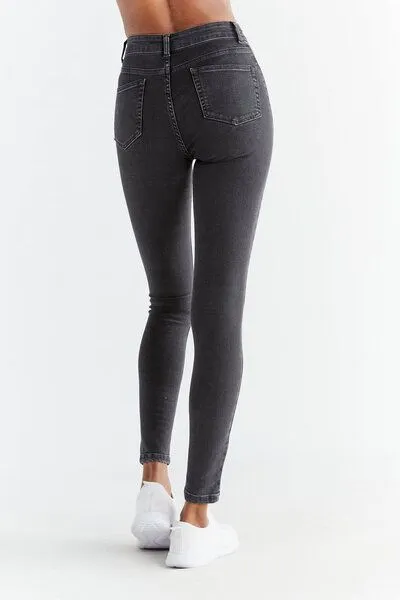 Evermind Evermind W's Skinny Fit-WD1015, Carbon gray, – Produktbild 5 von 5