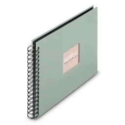 Hama Hama Spiral-Album "Fine Art", 28x24 cm, 50 schwarze Seiten, Salbei – Produktbild 1 von 1