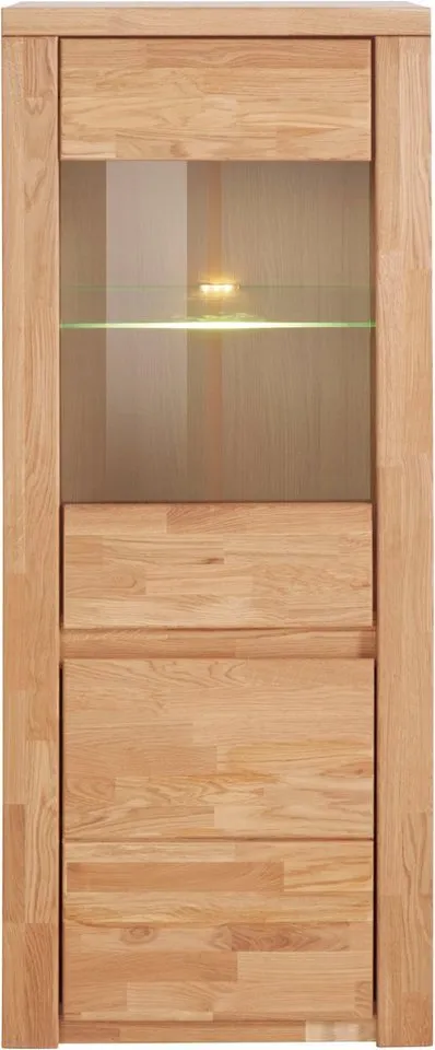 OTTO home Vitrine Burani grifflose Optik, Braun, – Produktbild 2 von 8