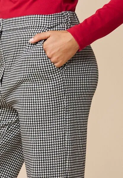 LANA Organic LANA Organic Hose, Modell Susana, Chloe schwarz - ecru, – Produktbild 4 von 4