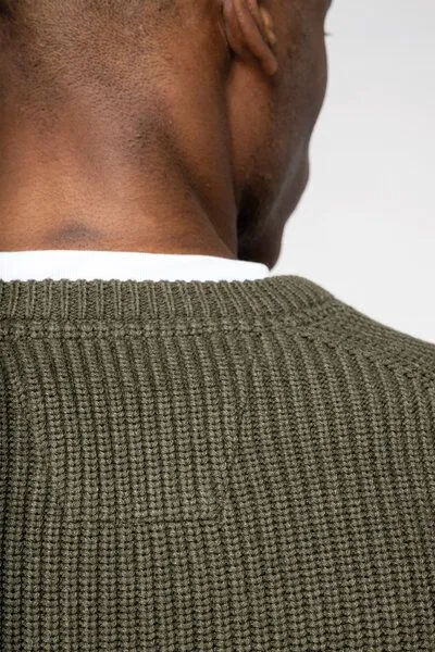 Kultgut Gemütlicher Grobstrickpullover/ Kultgut, Naturgrün, – Produktbild 4 von 4