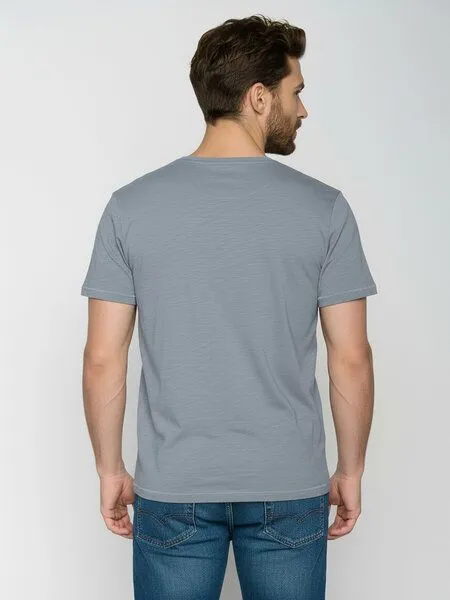GreenBomb GREENBOMB Race Spice - Sportliches T-Shirt aus Bio-Baumwolle / hochwertiger Print / GOTS / Fair & Vegan, Lila (sea smoke), – Produktbild 4 von 4