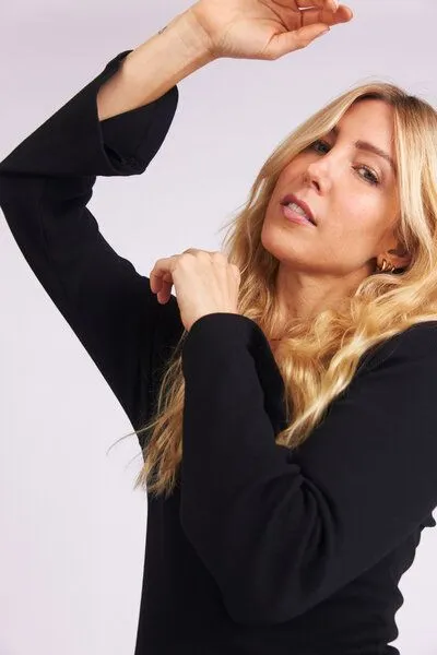 Baìge the Label Baìge the Label Birdie - Langes Kleid mit ausgestellten Ärmeln, Schwarz, – Produktbild 4 von 4