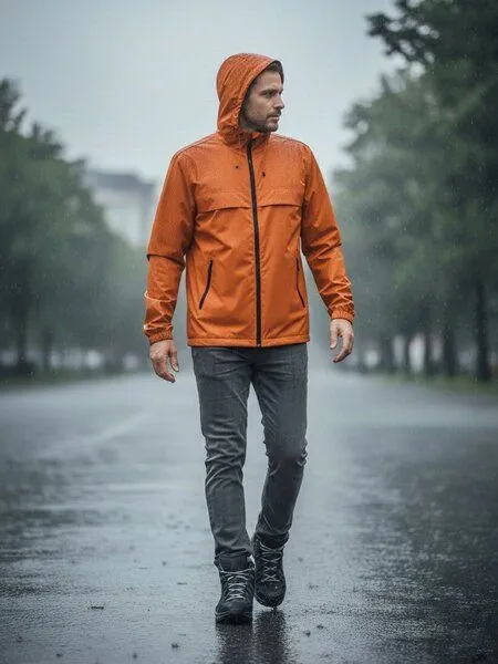 Will's Vegan Shop Will's Vegan Shop WVSport Wasserabweisende Leichte Jacke, Schwarz, – Produktbild 3 von 3