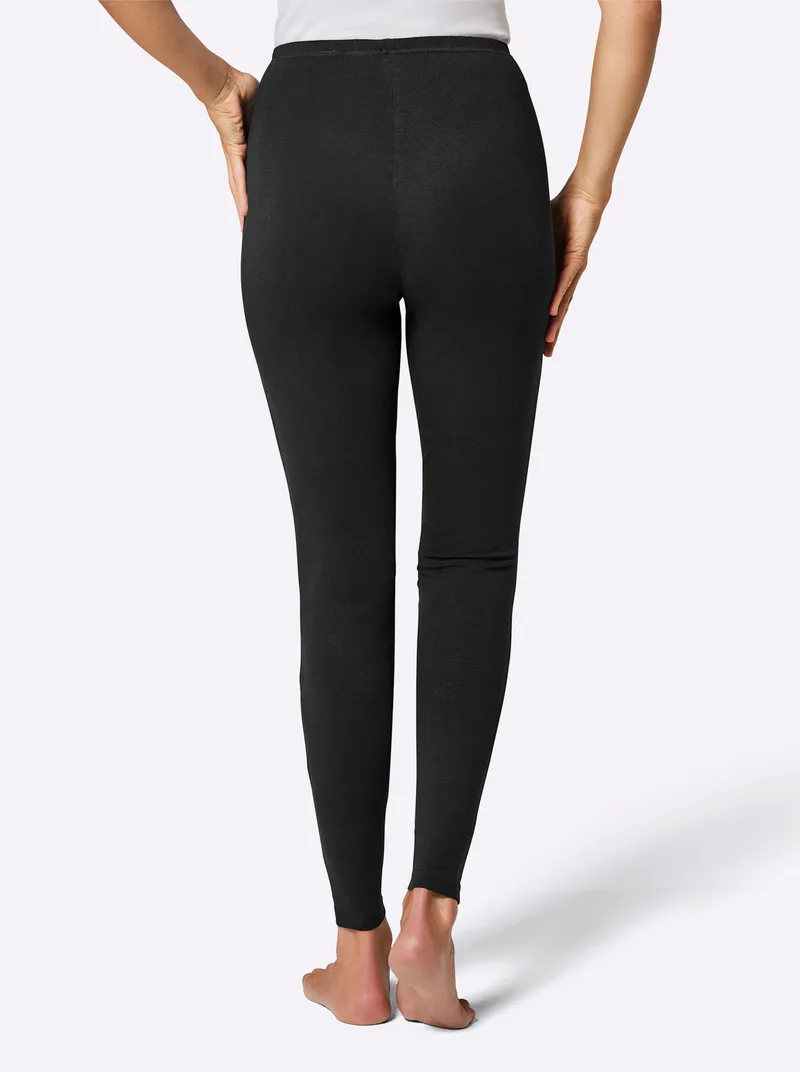 feel good Leggings schwarz, Schwarz, – Produktbild 2 von 3