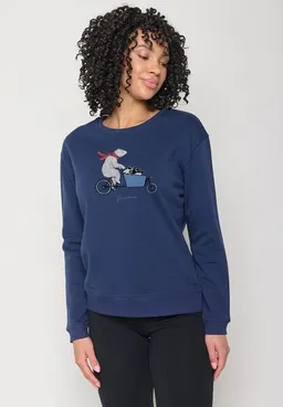 GreenBomb GREENBOMB Bike Cargo Bear Canty - Bequemes Sweatshirt aus Bio-Baumwolle / hochwertiger Print / GOTS / Fair & Vegan – Produktbild 1 von 1