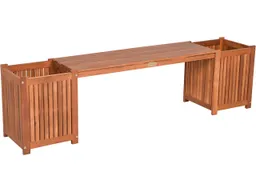 Pflanzbank "VANDA" B 150 x T 30 x H 40 cm, Akazie geölt, – Produktbild 1 von 1