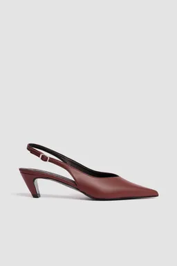 BOHEMA BOHEMA Damen vegan Pumps Kitten Heels Pointy Toe Burgundy – Produktbild 1 von 1
