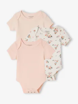 Vertbaudet 3er-Pack Baby Bodys mit kurzen Ärmeln – Produktbild 1 von 1
