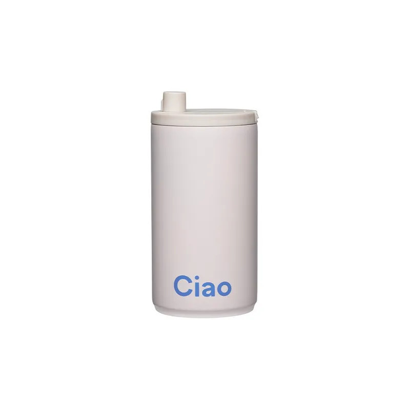 Design Letters Reisebecher 350ml – Pale Beige, Ciao – Produktbild 1 von 1