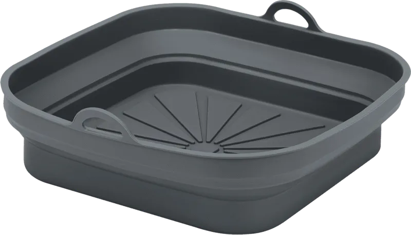 Metaltex Metaltex Silikonkorb quadratisch für Airfryer, 21,5 x 21,5 cm, faltbar – Produktbild 2 von 3
