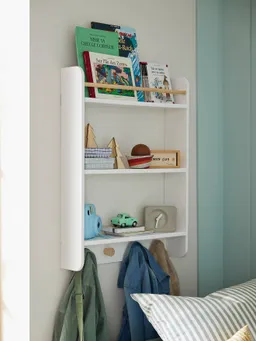 Vertbaudet Kinderzimmer Bücherregal mit Garderobe KONFETTI – Produktbild 1 von 1