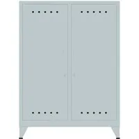 Bisley BISLEY Sideboard "Fern" 2 Fachböden, B80xT40xH110cm, lichtgrau – Produktbild 1 von 1