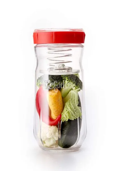 Kefirko Veggie Fermenter für fermentiertes Gemüse, Gelb, – Produktbild 2 von 4