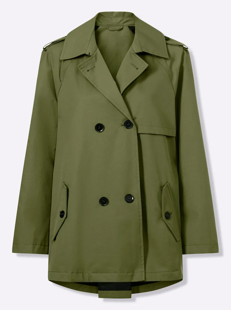 heine Trenchcoat, Oliv, – Produktbild 1 von 3