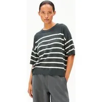 ARMEDANGELS ARMEDANGELS STRIPE Damen Strickshirt aus Leinen-Mix, Space steel-undyed, – Produktbild 1 von 1