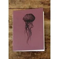 NanMa NanMa Handgebundenes Notizbuch „Qualle“ – In Österreich bedrucktes Skizzenbuch für Zeichnen und Journaling, Rot, – Produktbild 1 von 1