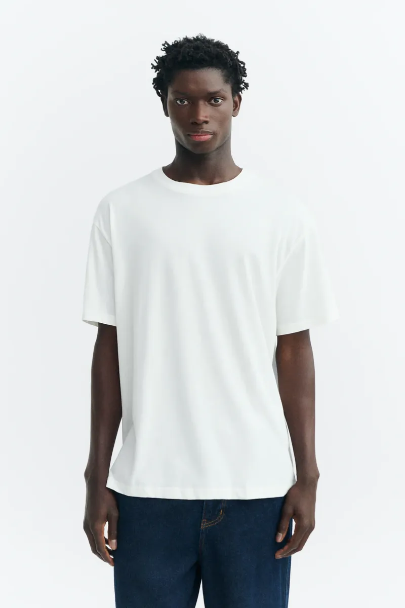 thinking mu Thinking MU Herren vegan T-Shirt Aaron Basic Weiß, Weiß, – Produktbild 2 von 2