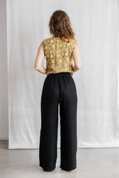 Jyoti - Fair Works Jyoti - Fair Works Hanf/Tencel Hose Jayan, Schwarz, – Produktbild 3 von 3