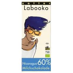 Zotter Milchschokolade mit 60% Kakao aus Nicaragua – Produktbild 1 von 1