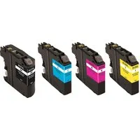 Memo memo 4er-Set Tintenpatronen ersetzt Brother LC-127XLBK, LC-125XLC/M/Y schwarz, cyan, magen – Produktbild 1 von 1