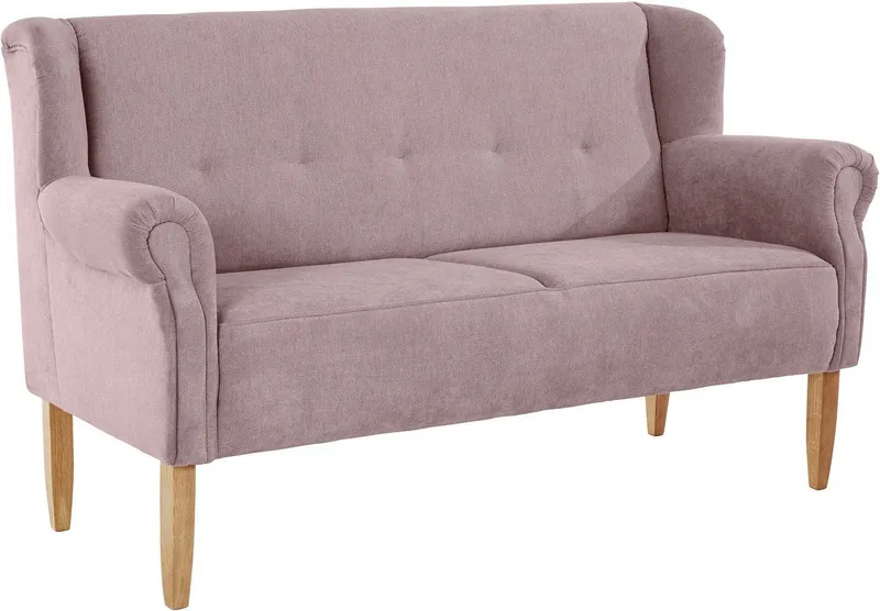 Home affaire Küchensofa Moro Couch mit Federkern, bequem, Breite, in verschiedenen Stoffe und Farben, Lila, – Produktbild 3 von 5