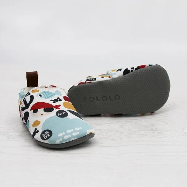 Pololo Pololo Barfuß-Hausschuhe aus Seaqual Yarn, Futter aus Baumwolle (organic) vegan, Pirat, – Produktbild 3 von 4