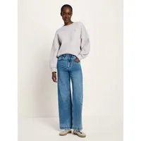 LANIUS LANIUS Marlenejeans (GOTS) aus Bio-Baumwolle, Ight blue denim (blue), – Produktbild 2 von 2