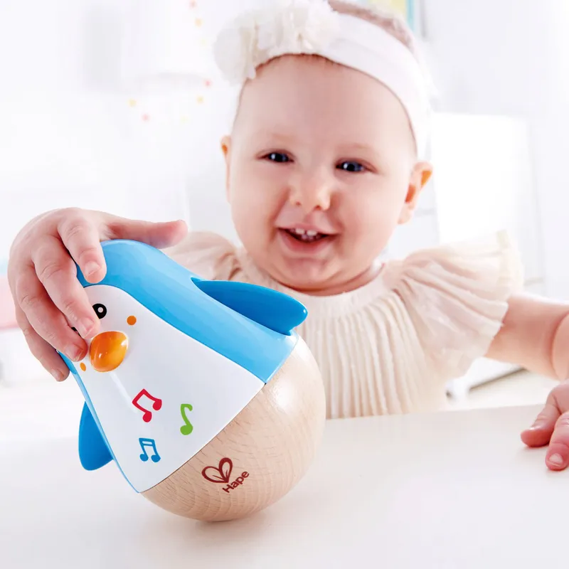 Hape Hape Stehauf-Pinguin, Mehrfarbig, – Produktbild 3 von 3